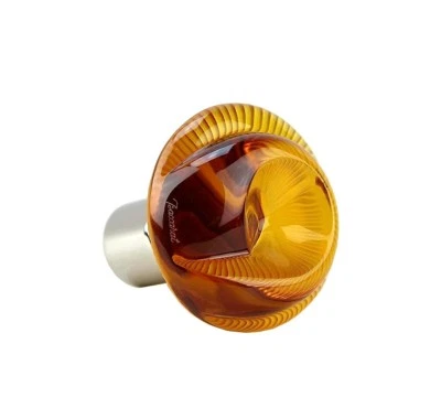 BACCARAT EXTREMADAMENTE RARO EMPREINTE ÁMBAR CRISTAL DORADO MANIJA DE PUERTA HECHA EN FRANCIA Foto 1 de 4