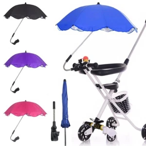 Baby Parasol Universal Umbrella Sun Shade Canopy Pushchair Pram Buggy Push Chair - Picture 1 of 17