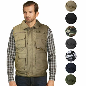 Men's Premium Multi Pocket Zip Up Military Fishing Hunting Utility Tactical Vest - Picture 1 of 10