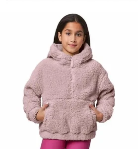 Mondetta Kids Sweater Purple 1/2 Zip Hood Pullover Kangaroo Pocket Size XS (5-6) - Picture 1 of 3