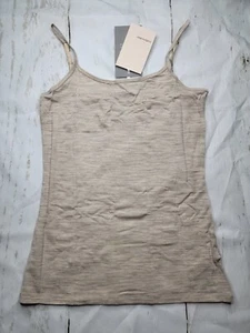 Rompighiaccio Merino donna taglia L fulvo misto lana erica sirena cami top nuovo - Foto 1 di 8