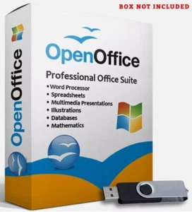 Open Office Software Suite for Windows-USB-Word Processing-Home-Student-Business - Picture 1 of 10