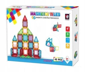 Magnetic Blocks Toy Educational Toys Children Preschool Game 45 Pieces - Picture 1 of 6