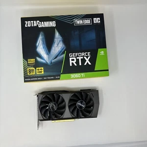 ZOTAC GAMING GEFORCE RTX 3060Ti Twin Edge OC 8GB 256BiT GDDR6 (Non-LHR) - Picture 1 of 5