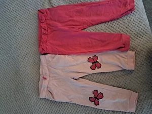 Baby Toddler Girl Pink Cotton Joggers 2-3 yrs - Picture 1 of 2