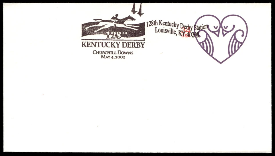 2002 US Love Letter 34¢ FDC Kentucky Derby Sation Churchill Downs Stamp - Image 1 of 4