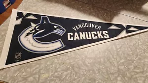 Vintage Vancouver Canucks NHL Pennant 30" x 12" - Picture 1 of 1