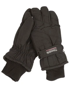 Guantes de dedo Thinsulate™ negro, camping, outdoor, militar -NUEVO- - Imagen 1 de 1
