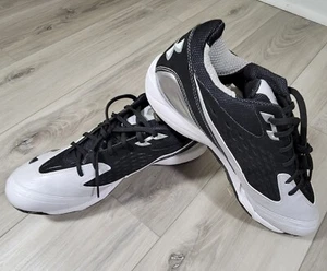 Under Armour Baseball Cleats Men's 14 Black/Silver Natural II Low Metal - Picture 1 of 7