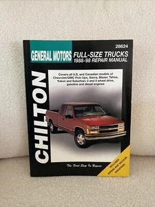 Chevy Truck Pick-up 1988-1998 Shop 1 Service Repair Manual DYI Wiring Diagrams - Picture 1 of 6