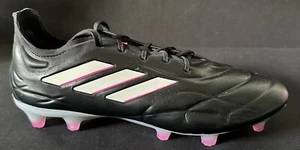 Botín de fútbol Adidas Copa Pure 1 FG Core negro rosa choque talla múltiple nuevo HQ8904 - Imagen 1 de 5