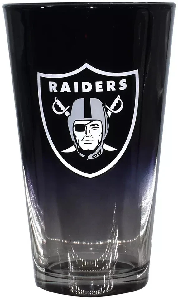 Vidro ombre Las Vegas Raiders Memory Company NFL 16 oz - Imagem 1 de 1