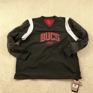 Nike Tampa Bay Buccaneers V Neck Jacket Windshirt Mens Large New Stack - Picture 1 of 8