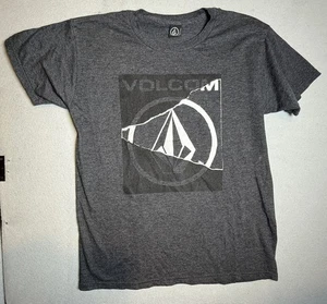 Volcom Shirt Mens Medium Gray Graphic Tee Short Sleeve Soft Skate Surf Style y2k - Picture 1 of 5