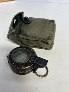 WW2 E.A.O 1943 MK III COMPASS IN POUCH - Picture 1 of 13