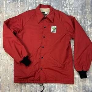 Vintage Swingster 70s AgriGold Seed Farmer Bomber Jacket Fleece Lined Medium - Picture 1 of 8