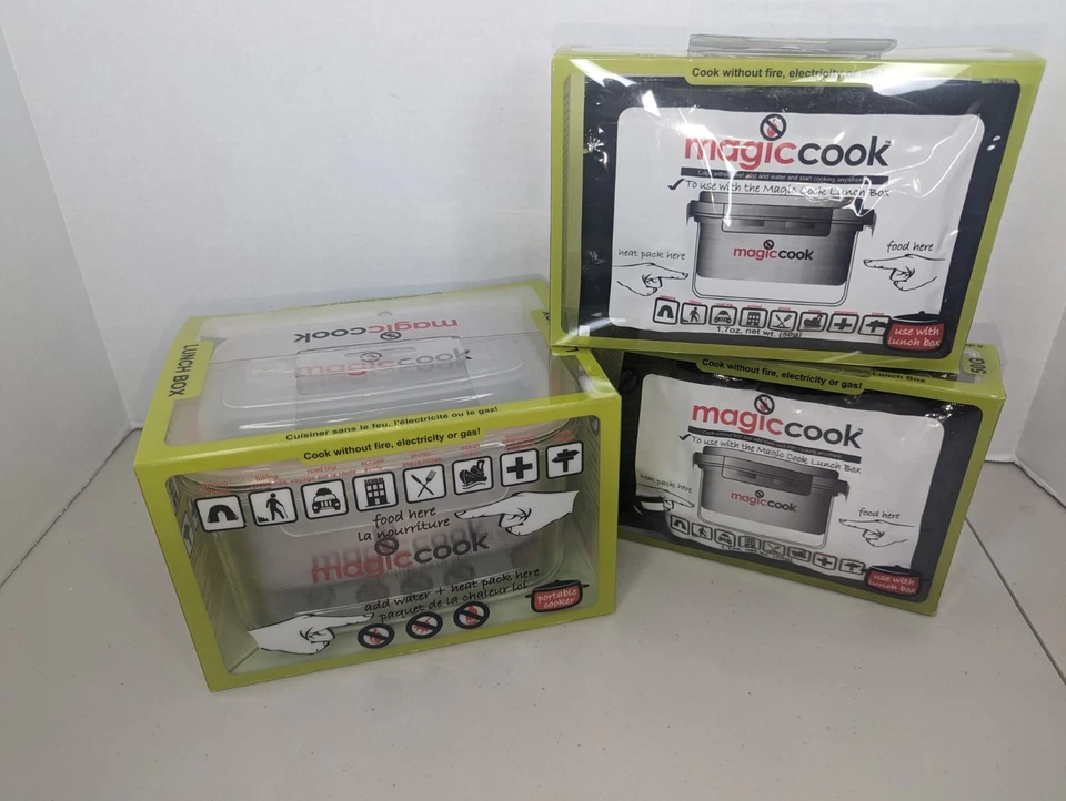Fiambrera Magic Cook Cocina Sin Fuego Electricidad Ni Gas 11 Paquetes de Calor Foto 1 de 4