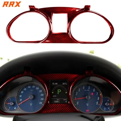 Cubierta de velocímetro de instrumento de fibra de carbono roja para Maserati GT GTS​ Gran Cabrio Foto 1 de 4