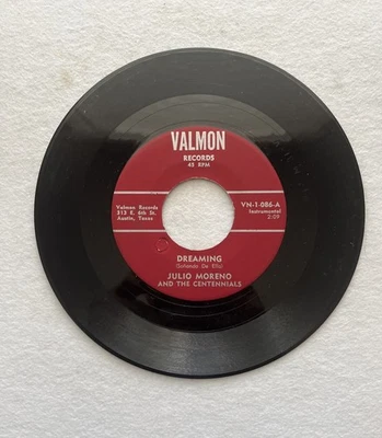 Julio Moreno & The Centennials “Dreaming” Chicano Tejano Latin Soul Record - Image 1 of 2