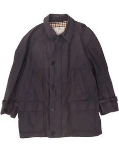 AQUASCUTUM Mens Utility Jacket UK 44 2XL Navy Blue Polyester DL90 - Picture 1 of 5