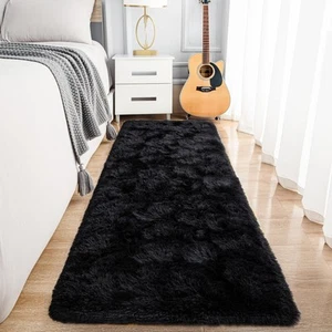 Noahas Black Runner Rug for Hallway,2'x6' Long Area Rugs for Bedroom Living R... - Picture 1 of 8