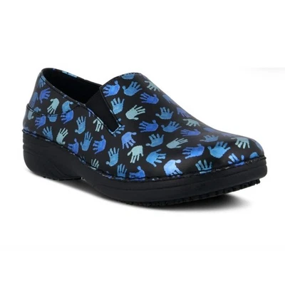 Zueco Spring Step para mujer Ferrara-mano antideslizante/resistente al deslizamiento azul talla 8,5 M Foto 1 de 4