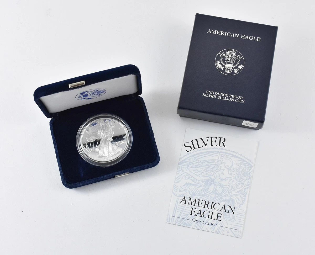 アメリカ 1 OZ FINE SILVER ～ ONE DOLLAR 1997 1ドル イーグル 純銀貨 ケース付き レア 稀 1 oz FINE  SILVER-ONE DOLLARの値段と価格推移は？｜6件の売買データから1 oz FINE SILVER-ONE DOLLAR  の価値がわかる。販売や買取価格の参考にも。