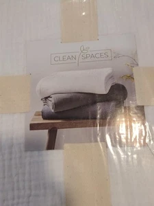 NEW King 100% Cotton Gauze Bed Blanket White - Clean Spaces 108" x 90" - Picture 1 of 4