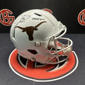 Earl Thomas III Autographed Texas Longhorns Inscribed Replica Helmet Beckett BAS - Picture 1 of 4