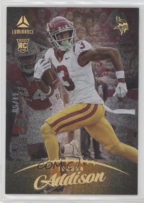 2023 Panini Luminance Rookie Orange /50 Jordan Addison #107 Rookie RC - Image 1 of 2