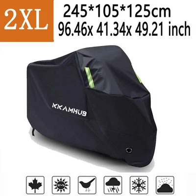 Motorcycle Cover Waterproof UV Protect Dust Outside Storage For Suzuki GSX 600 - Imagem 1 de 4