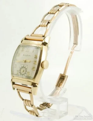 Bulova grade 10AX vintage wrist watch, 15 jewels, YGF & SS tonneau-shaped case - Image 1 of 4