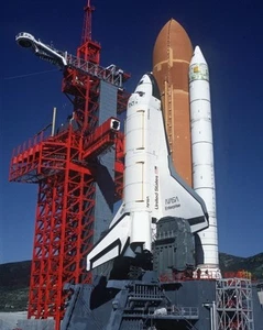 New 8x10 NASA Photo: Space Shuttle Enterprise in Launch Position on (SLC) #6 - Picture 1 of 1