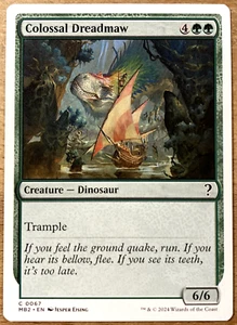 MTG Colossal Dreadmaw (White Border) Mystery Booster 2 0067 NM - Picture 1 of 6