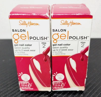 2-PACK Sally Hansen Salon Gel Polish Step 2 Gel Nail Color, 240 Crazy Crimson - Image 1 of 4