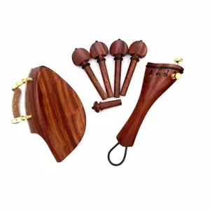 1 set 4/4 accessori in legno di palissandro violino accessori parti raccordi - Foto 1 di 1