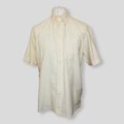 Henri Lloyd Shirt Mens Size L Yellow Short Sleeve Button Up Shirt