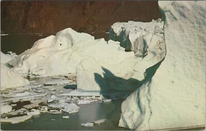 Portage Glacier Anchorage Alaska Floating Ice Aerial View Vintage postcard E308 - Picture 1 of 2
