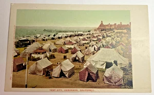 Cartolina CALIFORNIA Coronado Hotel Tent City c1906 - Foto 1 di 5