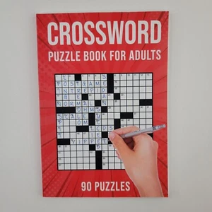 Crossword Puzzles Book For Adults 90 Puzzles With Solutions US Spelling US Grid - Picture 1 of 7