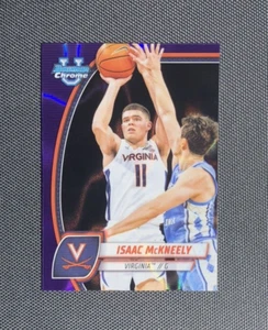 2024-25 Bowman Chrome U - Isaac McKneely #91 Purple Lava Refractor Parallel - Picture 1 of 2