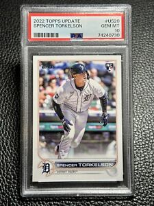 88076353 SPENCER TORKELSON 2022 Topps Update #US20 RC Rookie Tigers PSA 10