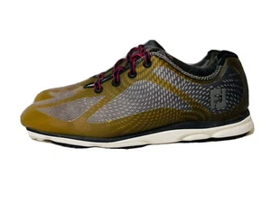 FOOTJOY FJ Flex Spikeless Golf Shoe Women's Sz 7M Grey/yellow 98003 - Picture 1 of 7