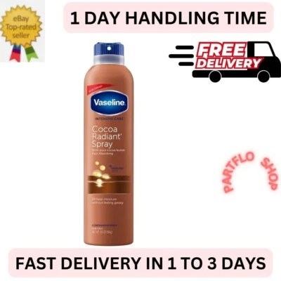 Vaseline Intensive Care Cocoa Radiant Spray Lotion 24 Hour Moisture 6.5 fl oz - Image 1 of 4