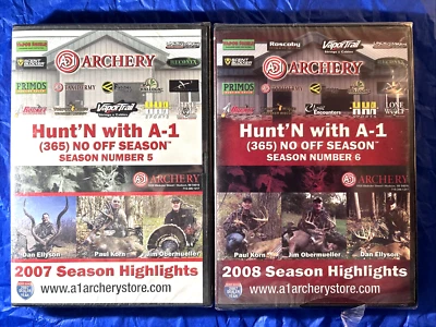 NEW Sealed A-1 ARCHERY HUNTING DVD turkey deer antelope SEALED LOT - Image 1 of 4