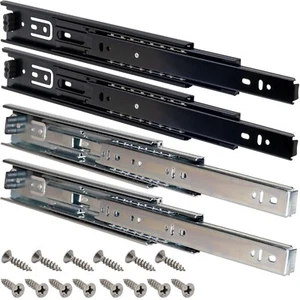 1 Paar Vollauszüge 45mm Teleskopschienen Schubladenschiene 45kg Schubladenauszug - Bild 1 von 9