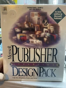 MICROSOFT PUBLISHER StyleLine Design Pack 1994 3.5 High Density Disks New In Box - Picture 1 of 8