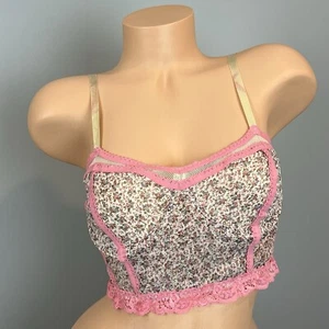 Kimchi Blue Pink Long Line Bra Bustier Underwire Size Medium Coquette Fairy - Picture 1 of 16