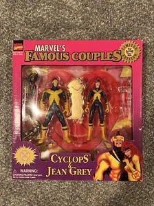 ToyBiz Marvel's Famous Couples Cyclops Jean Grey 2 Pack Figure Set, VTG New 1997 - Picture 1 of 2