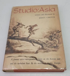 Studio Asia by John Groth HCDJ Book 1st Edition 1952 Illustrated Rare - Picture 1 of 16